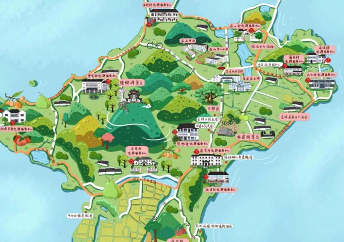 泗县手绘地图旅游的独特视角