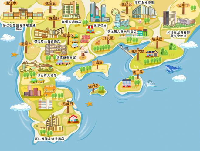 泗县手绘地图旅游的艺术指南